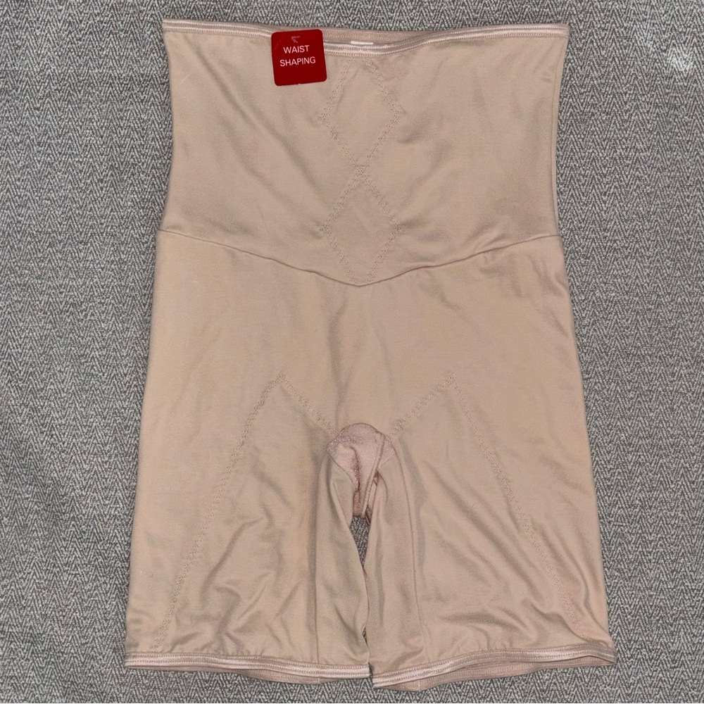 Flexees NEW Waist Shaper Thigh Slimming high rise Panty Blush size XL neutral